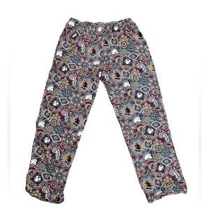 Disney Parks Paisley Mickey Mouse Pajama Pants‎ Unisex Size M Multicolor